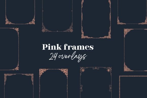 Add Sparkle to Your Stationery with Pink Glitter Frames