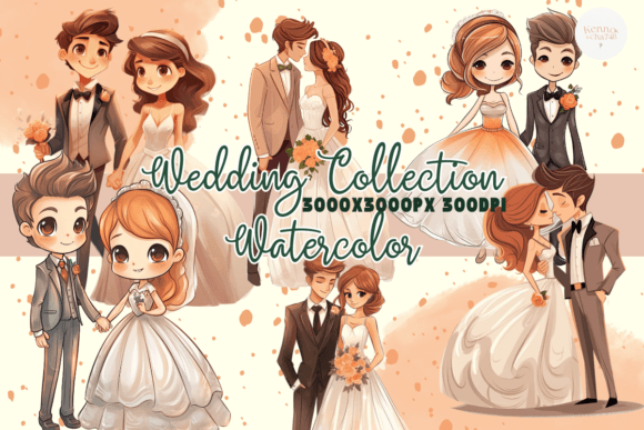 Enchanting Wedding Collection: Your Go-To Clipart Bundle for Timeless Designs