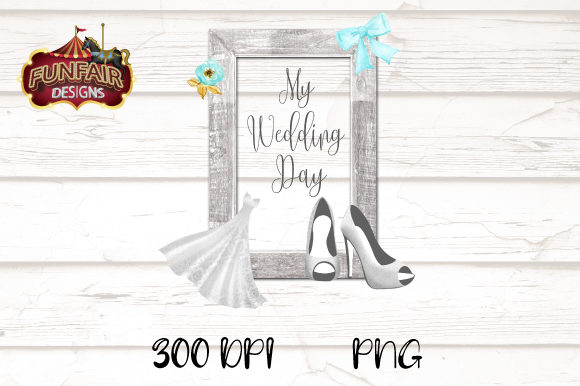 My Wedding Day Clipart: Elegant Bride Art for Projects