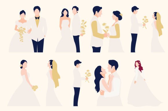 Unlock Effortless Bohemian Elegance with This Wedding Vector Set