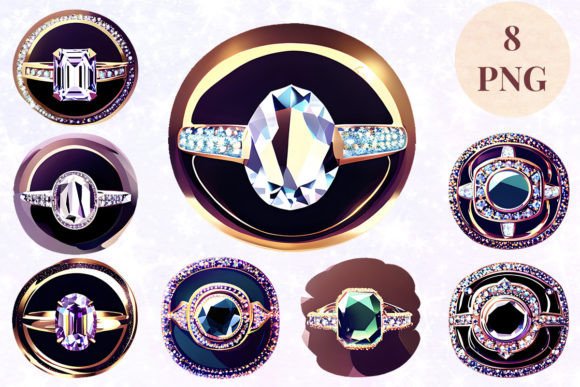 Wedding Ring 17 Clipart PNG: Your All-in-One Design Asset