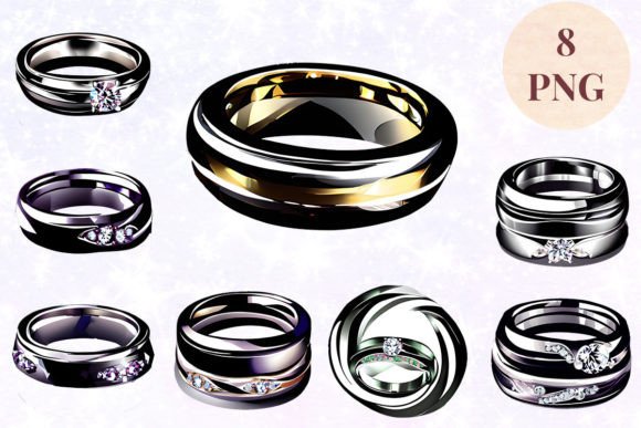 Wedding Ring 70 Clipart PNG: A Designer's Guide to Elegant Assets