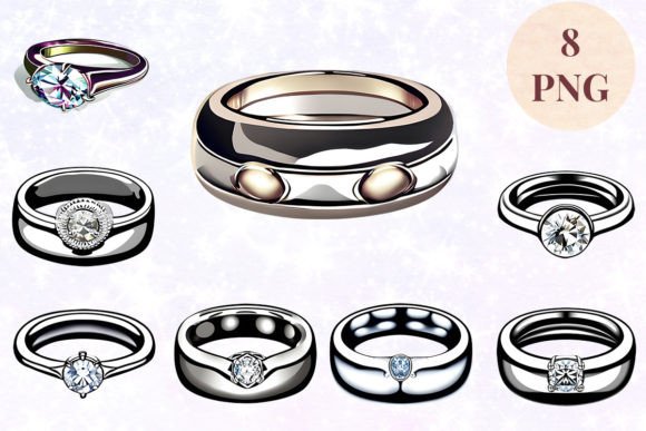 Wedding Ring 82 Clipart PNG: A Designer's Guide to Elegant Assets